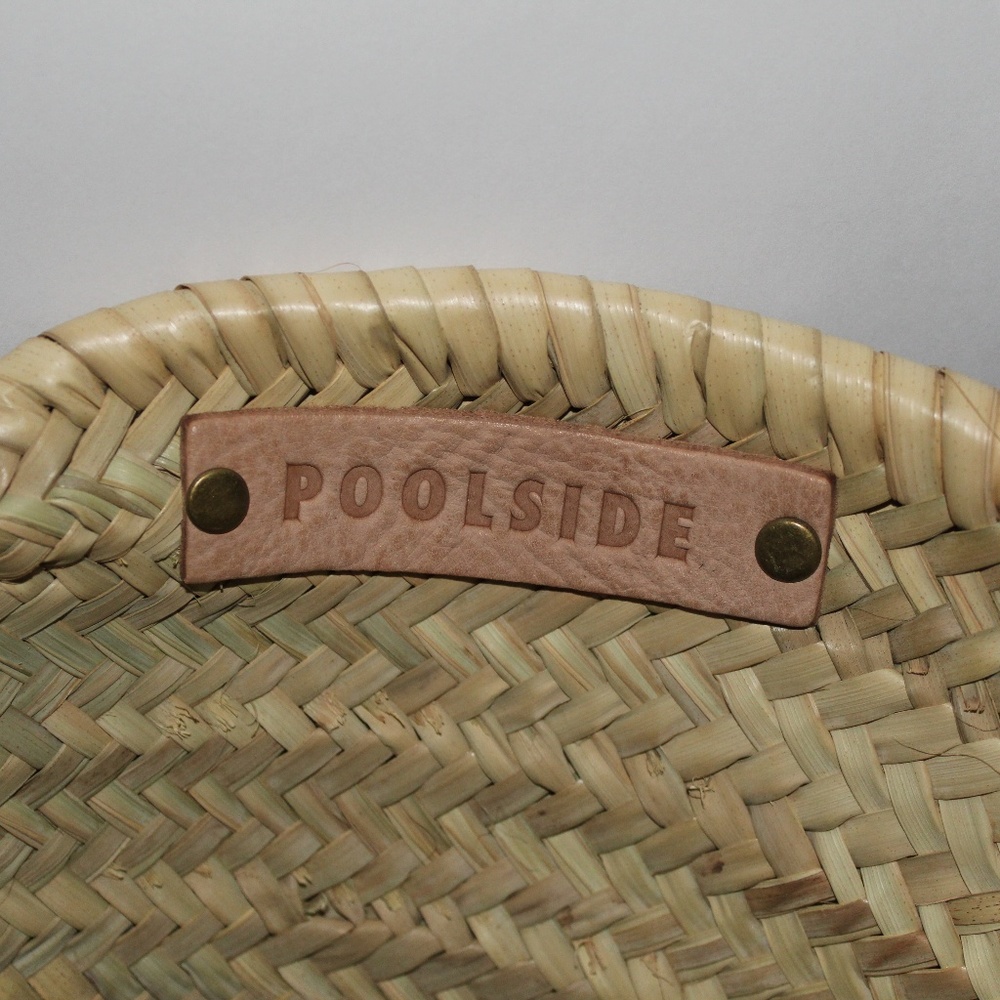 POOLSIDE ALWAY VACCAY SHORT HANDLE STRAW BEACH BAG - Picture 7 of 8